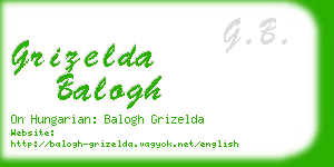 grizelda balogh business card